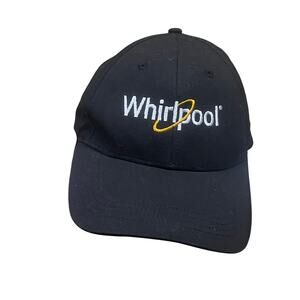 Whirlpool  Employee Hat Cap Black Adjustable Strapback Embroidered Logo Adult‎